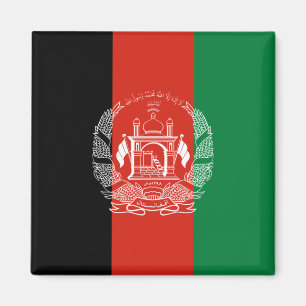 Flagge Afghanistans Magnet