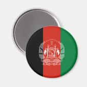 Flagge Afghanistans Magnet (Vorderseite/Rückseite)