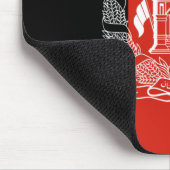 Flagge Afghanistans Mousepad (Ecke)
