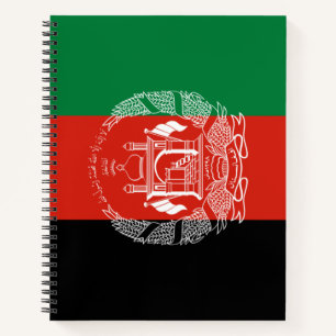 Flagge Afghanistans Notizblock
