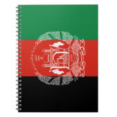 Flagge Afghanistans Notizblock (Vorderseite)