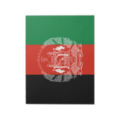 Flagge Afghanistans Notizblock (Rotiert)