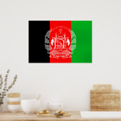 Flagge Afghanistans Poster (Küche)