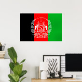 Flagge Afghanistans Poster (Heimbüro)