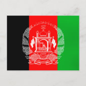 Flagge Afghanistans Postkarte (Vorderseite)