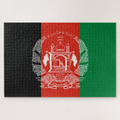 Flagge Afghanistans Puzzle (Horizontal)