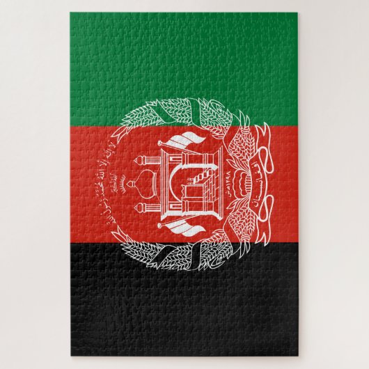 Flagge Afghanistans Puzzle (Vertikal)