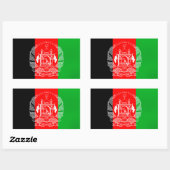 Flagge Afghanistans Rechteckiger Aufkleber (Blatt)
