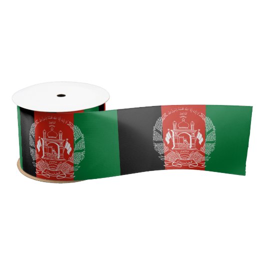 Flagge Afghanistans Satinband (Spule)
