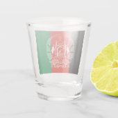 Flagge Afghanistans Schnapsglas (Rückseite)