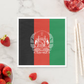 Flagge Afghanistans Serviette (Beispiel)