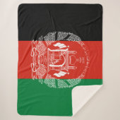 Flagge Afghanistans Sherpadecke (Vorderseite)