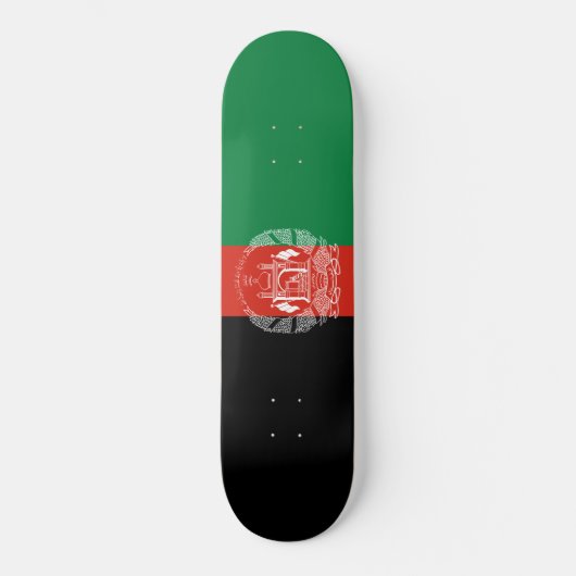 Flagge Afghanistans Skateboard (Vorderseite)