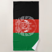 Flagge Afghanistans Strandtuch (Vorderseite)