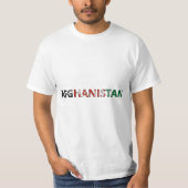 Flagge Afghanistans T-Shirt (Vorderseite)