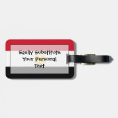 Flagge Ägypten einfacher Identifikation persönlich Gepäckanhänger (Rückseite horizontal)