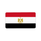 Flagge Ägyptens Adressaufkleber (Vorne)
