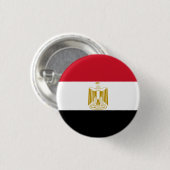 Flagge Ägyptens (Ägyptisch) Button (Vorne & Hinten)