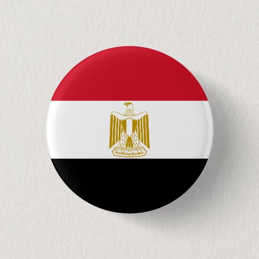 Flagge Ägyptens (Ägyptisch) Button (Vorderseite)