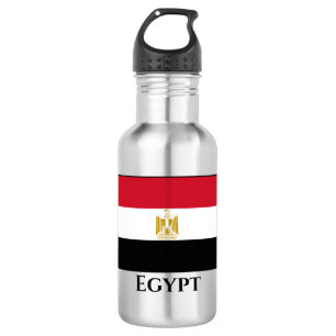 Flagge Ägyptens (Ägyptisch) Edelstahlflasche