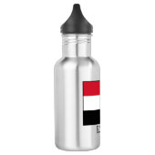 Flagge Ägyptens (Ägyptisch) Edelstahlflasche (Links)