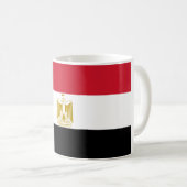 Flagge Ägyptens (Ägyptisch) Kaffeetasse (VorderseiteRechts)