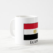Flagge Ägyptens (Ägyptisch) Kaffeetasse (Vorderseite Links)