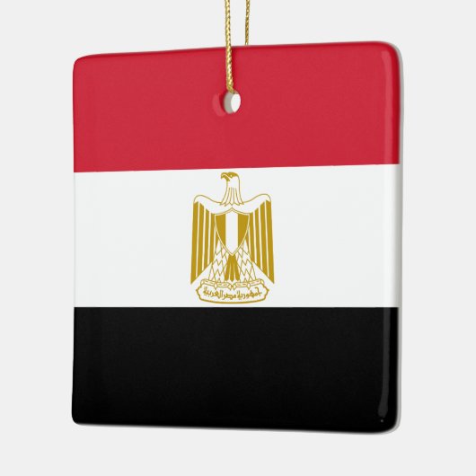 Flagge Ägyptens (Ägyptisch) Keramikornament (Links)