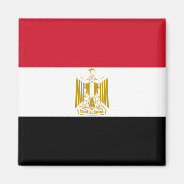 Flagge Ägyptens (Ägyptisch) Magnet (Vorne)