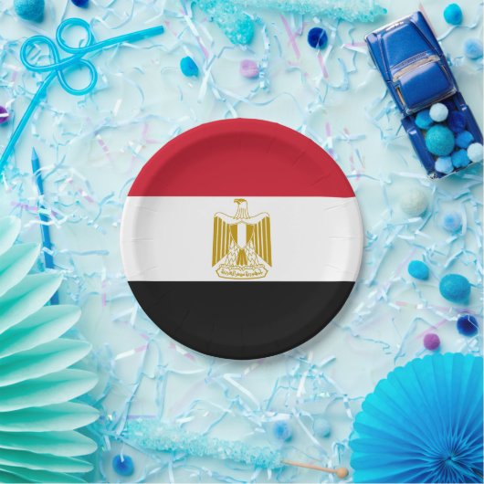 Flagge Ägyptens (Ägyptisch) Pappteller (Party)