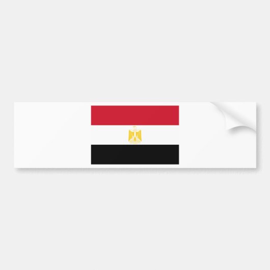 Flagge Ägyptens Autoaufkleber (Vorne)