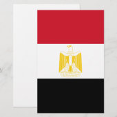 Flagge Ägyptens Briefpapier (Vorne/Hinten)