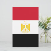 Flagge Ägyptens Briefpapier (Stehend Vorderseite)