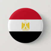Flagge Ägyptens Button (Vorderseite)