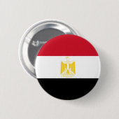 Flagge Ägyptens Button (Vorne & Hinten)