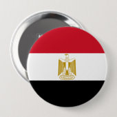 Flagge Ägyptens Button (Vorne & Hinten)