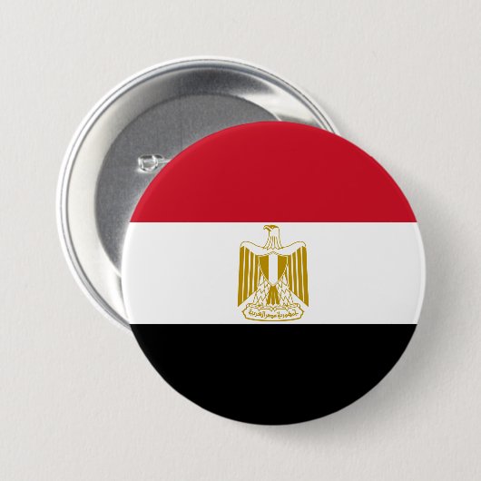 Flagge Ägyptens Button (Vorne & Hinten)