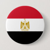 Flagge Ägyptens Button (Vorderseite)
