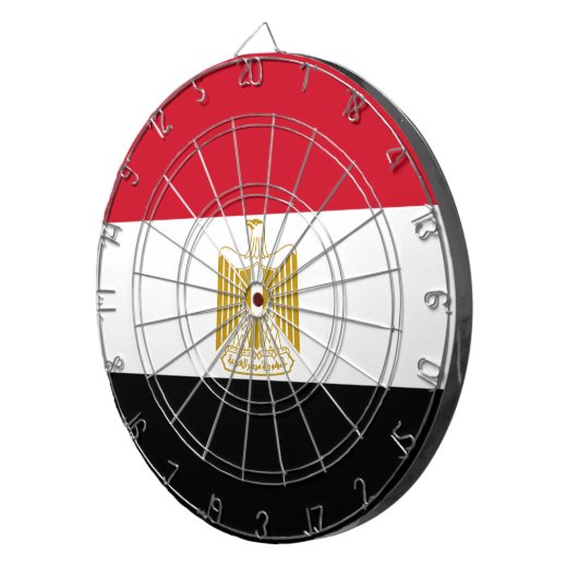 Flagge Ägyptens Dartscheibe (Vorderseite rechts)