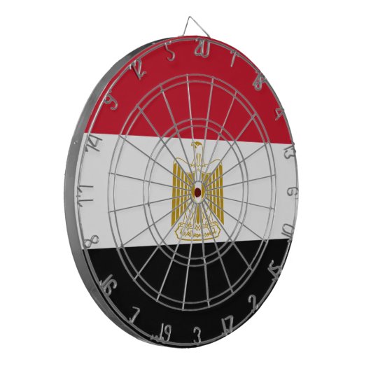 Flagge Ägyptens Dartscheibe (Vorderseite Links)