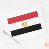 Flagge Ägyptens: Decal-Aufkleber Rechteckiger Aufkleber (Umschlag)