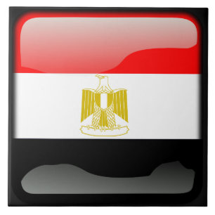 Flagge Ägyptens Fliese