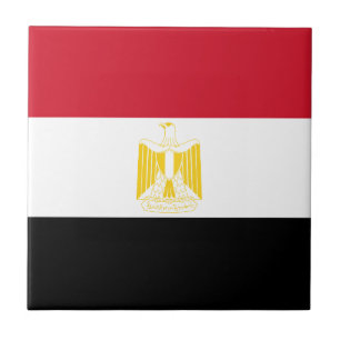 Flagge Ägyptens Fliese