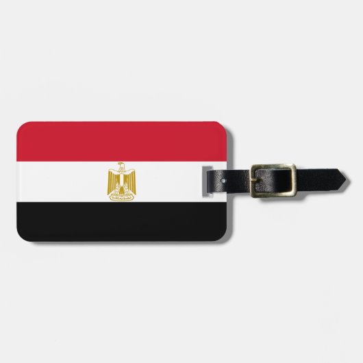 Flagge Ägyptens Gepäckanhänger (Vorderseite horizontal)