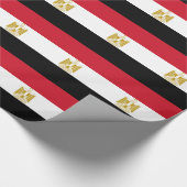Flagge Ägyptens Geschenkpapier (Ecke)