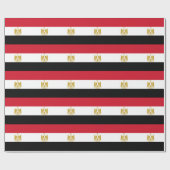 Flagge Ägyptens Geschenkpapier (Flach)