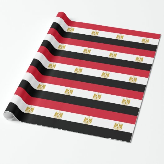 Flagge Ägyptens Geschenkpapier (Ungerollt)