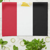 Flagge Ägyptens Geschirrtuch (Gefaltet)