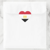 Flagge Ägyptens Herz-Aufkleber (Tasche)