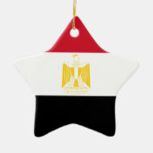 Flagge Ägyptens Keramik Ornament (Vorne)